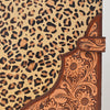 ADBG1040 American Darling Hair-on Cowhide & Floral Tooled Leather Western Portfolio