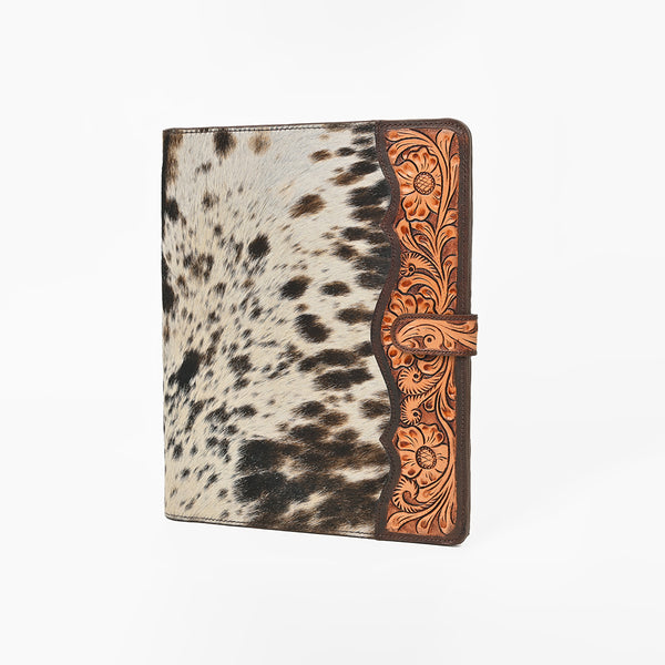 ADBG1040 American Darling Hair-on Cowhide Floral Tooled Leather Western Portfolio