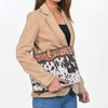 ADBG1040 American Darling Hair-on Cowhide Floral Tooled Leather Western Portfolio