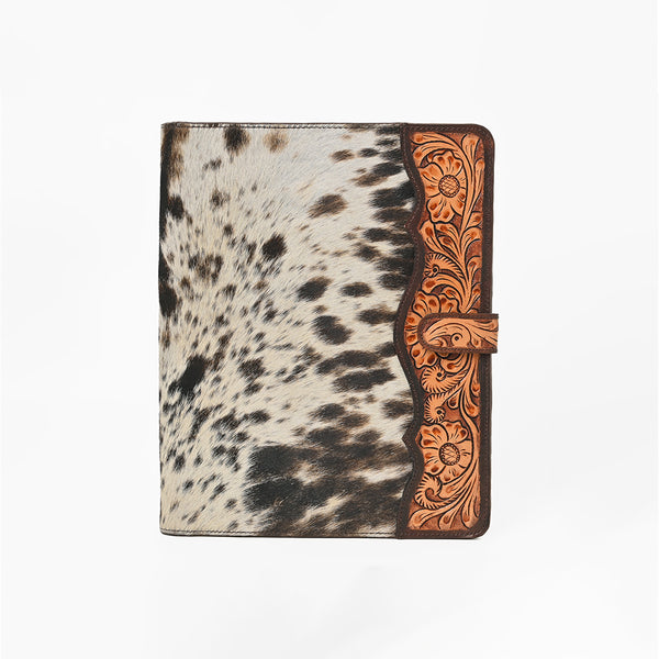 ADBG1040 American Darling Hair-on Cowhide Floral Tooled Leather Western Portfolio