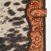 ADBG1040 American Darling Hair-on Cowhide Floral Tooled Leather Western Portfolio