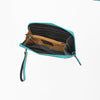 ADBG1140 American Darling Hand-Tooled Western Leather Clutch Bag - Genuine Carved Artisan Women Wristlet