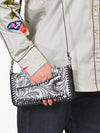 ADBG1228 American Darling Western Hand-Tooled Leather Clutch Bag with Floral Carving