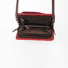 ADBG1228 American Darling Western Hand-Tooled Leather Clutch Bag with Floral Carving