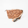 ADBG1234 American Darling Hand-Tooled Western Leather Wristlet Bag - Genuine Floral Carved Women Clutch