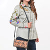 ADBG1280 American Darling Tooled Leather Crossbody Wallet -Braided Western Bag