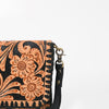 ADBG1280 American Darling Tooled Leather Crossbody Wallet -Braided Western Bag
