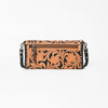 ADBG1280 American Darling Tooled Leather Crossbody Wallet -Braided Western Bag