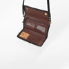 ADBG1280 American Darling Tooled Leather Crossbody Wallet -Braided Western Bag
