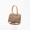 ADBG1483 American Darling Hand-Tooled Leather Duffel Bag | Floral Carved Travel Carryall