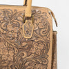 ADBG1483 American Darling Hand-Tooled Leather Duffel Bag | Floral Carved Travel Carryall