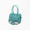 ADBG1483 American Darling Hand-Tooled Leather Duffel Bag | Floral Carved Travel Carryall
