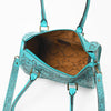 ADBG1483 American Darling Hand-Tooled Leather Duffel Bag | Floral Carved Travel Carryall