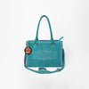 ADBG1553 American Darling Western Genuine Suede Leather Tote Bag with Buck Stitching Handcrafted Everyday Tote
