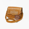 ADBG1692 American Darling Small Leather Crossbody Western Boot Stitched