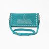 ADBG1717 American Darling Genuine Suede Organizer Bag | Western Boot Stitched Clutch
