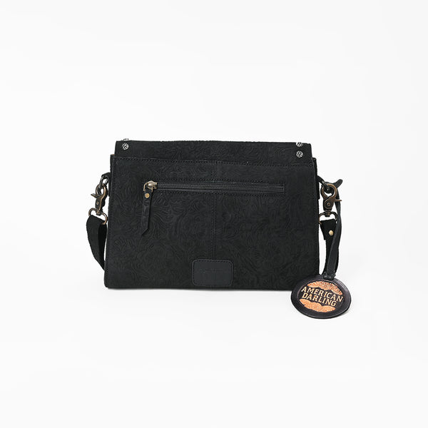 ADBG1797 American Darling Small Cross body Bag - Handcrafted Damascus Embossed Western Leather Purse