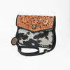 ADBG1839 American Darling Hand Tooled Hair On Hide Genuine Leather Crossbody