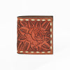 ADBG1847 American Darling Hand Tooled Genuine Leather Floral Bifold Wallet