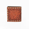 ADBG1847 American Darling Hand Tooled Genuine Leather Floral Bifold Wallet
