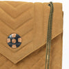 ADBG1869 American Darling Quilted Leather Envelope Crossbody Bag with Chain Strap