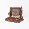 ADBG1891 Crossbody Hand Tooled Hair on Genuine Leather Women Bag