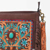 ADBG1891 Crossbody Hand Tooled Hair on Genuine Leather Women Bag