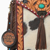 ADBG1910 Crossbody Hand Tooled Hair on Genuine Leather Women Bag