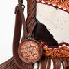 ADBG1913 Crossbody Hand Tooled Hair on Genuine Leather Women Bag