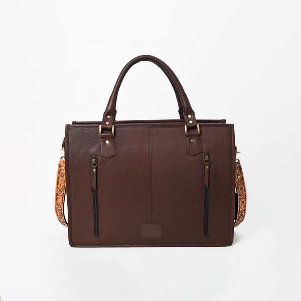 ADBG230 American Darling Western Tote Bag - Handcrafted Hair-On Cowhide & Hand-Tooled Leather