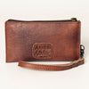 ADBG811 American Darling Handcrafted Leather Wristlet bag - Premium Full Grain Western Purse