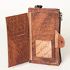 ADBG811 American Darling Handcrafted Leather Wristlet bag - Premium Full Grain Western Purse
