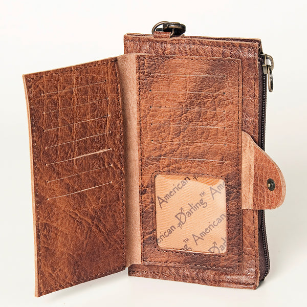 ADBG811 American Darling Handcrafted Leather Wristlet bag - Premium Full Grain Western Purse
