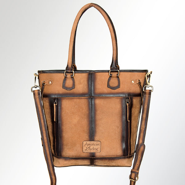 ADBG919 American Darling Handcrafted Hair-On Cowhide Western Leather Tote Bag