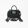 ADBG983C American Darling Cowhide Western Leather Cross body Bag with Fringes