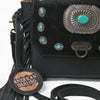 ADBG983C American Darling Cowhide Western Leather Cross body Bag with Fringes