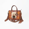 ADBGA1015 Tote Hair On Hand Tooled Genuine Leather Women Bag