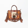 ADBGA1015 Tote Hair On Hand Tooled Genuine Leather Women Bag