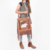 ADBGA1016 Tote Hair On Hand Tooled Genuine Leather Women Bag