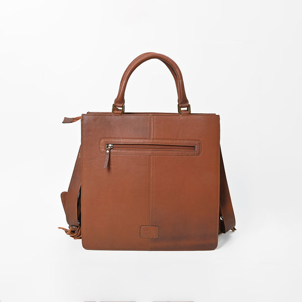 ADBGA1016 Tote Hair On Hand Tooled Genuine Leather Women Bag