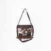 ADBGA1038 Crossbody Hair on Hand Tooled Genuine Leather Women Bag