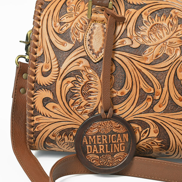 ADBGA1044 Speedy Bag Hand Tooled Genuine Leather Women Bag