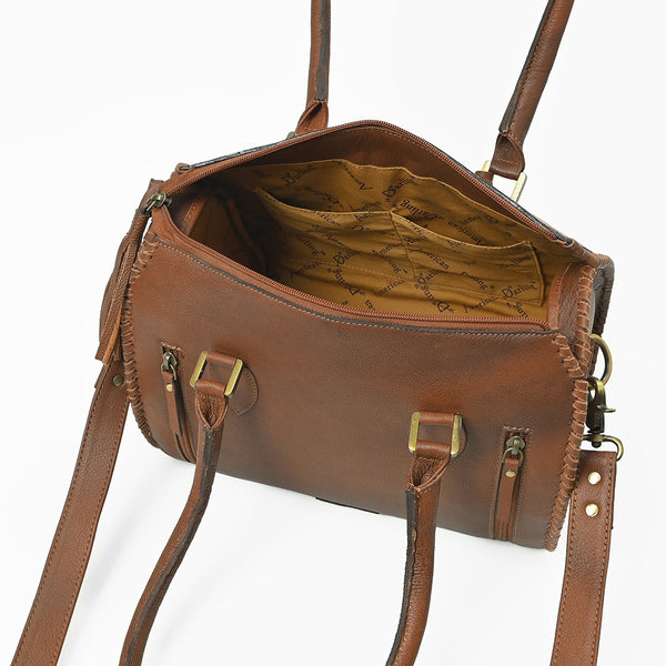 ADBGA1044 Speedy Bag Hand Tooled Genuine Leather Women Bag