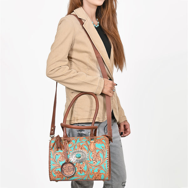 ADBGA1045 Speedy Bag Hand TooledGenuine Leather Women Bag