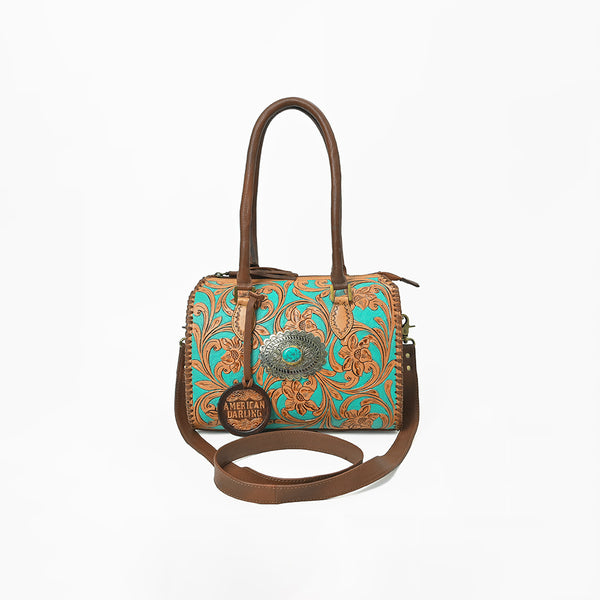ADBGA1045 Speedy Bag Hand TooledGenuine Leather Women Bag