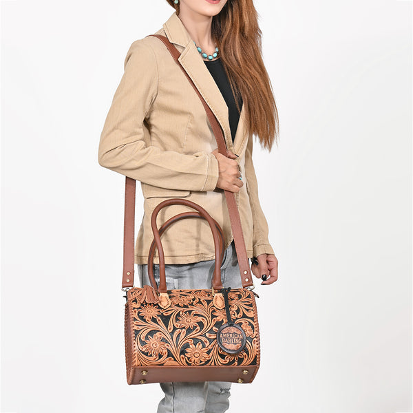 ADBGA1046 Speedy Hand Tooled Genuine Leather Women Bag
