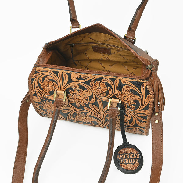 ADBGA1046 Speedy Hand Tooled Genuine Leather Women Bag