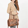 ADBGA1046 Speedy Hand Tooled Genuine Leather Women Bag