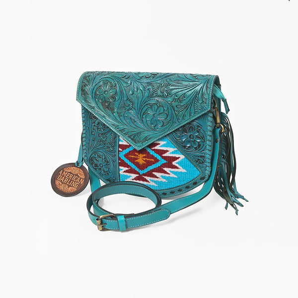 ADBGA1150 Crossbody Saddle Blanket Genuine Leather Women Bag