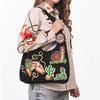 ADBGA1248B American Darling Genuine Suede Embroidered Western Hobo Black Shoulder Bag